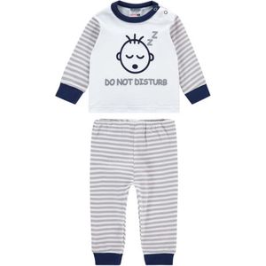 Beeren Bodywear Do Not Disturb Grijs Maat 74/80 Baby Pyjama 24-421 86/92