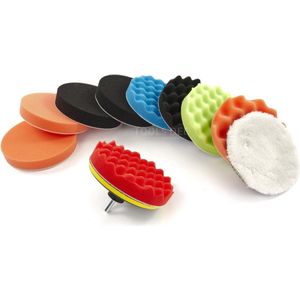 hbm 180 mm 12 delige polijstset met m14 en 6 mm opname