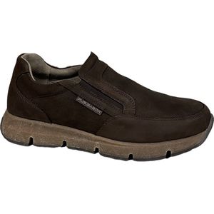 Pius Gabor 1022.15.03 Milled oil nubuck mocca  - Pius Gabor heren - Heren instappers  - heren schoenen pius - Bruine heren schoenen - Comfortable heren schoenen