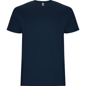 T-shirt unisex met korte mouwen 'Stafford' Donkerblauw - 7/8 jaar