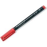 Staedtler Lumocolor 318-2 permanente marker Rood Kogelpunt 10 stuk(s)