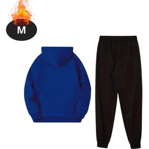 Nivard Joggingpak - Huispak - Volwassenen - Trainingspak - Comfortabel - Joggingsbroek - Tracksuit - Heren - Paris - Blauw - M