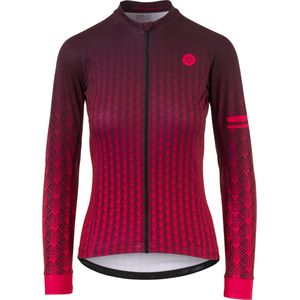 AGU Art Deco Fietsshirt Lange Mouwen Trend Dames - Rood - S