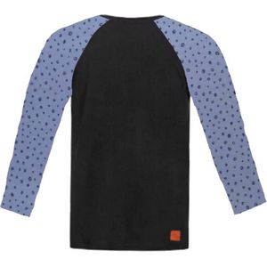 Shirt zwart glitter blauw