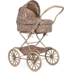 Konges Sløjd Poppenwagen/Doll Pram Vintage - Opvouwbaar - Rosier Rouge