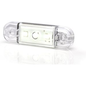 WAS - Zijmarkeringslamp - Wit - 3LEDS - Universele Ledlamp - Aanhangerlamp
