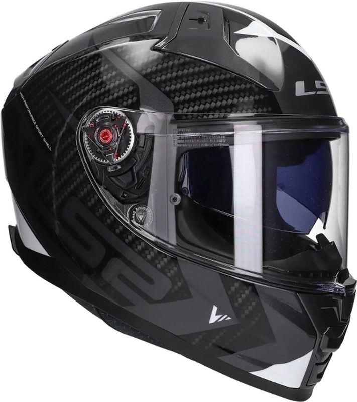 LS2 - FF811 Vector II Splitter - Integraalhelm - Zwart/Wit