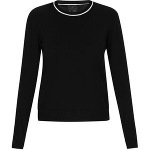 DreiMaster - Klassik - Trui - Zwart - Lange Mouw - Ronde Hals
