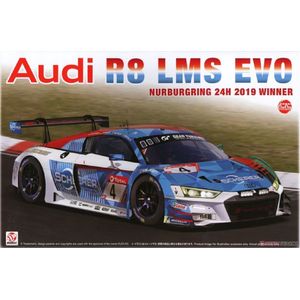 1:24 NuNu 24026 Audi R8 LMS GT3 Evo - Nürburgring 24H 2019 Winner Plastic Modelbouwpakket