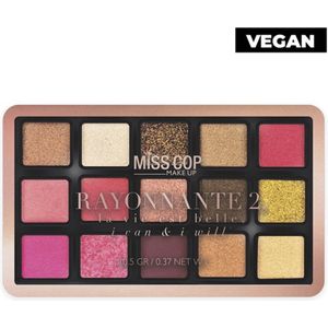Miss Cop VEGAN Oogschaduw Palet Rayonnante 2