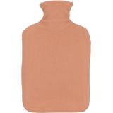 H&S Collection - Warmwaterkruik - Zalmroze - 1,75L - Met Fleecehoes