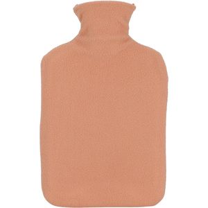 H&S Collection - Warmwaterkruik - Zalmroze - 1,75L - Met Fleecehoes