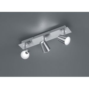 TRIO Leuchten Spot Coupe 3 - Plafond spot - 3 lichts - L 480 mm - staal