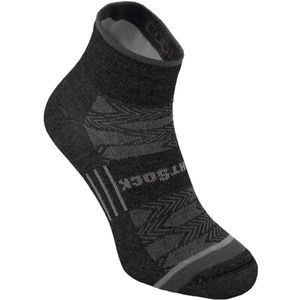 Wrightsock Coolmesh Quarter - Zwart/Grijs - 34-37