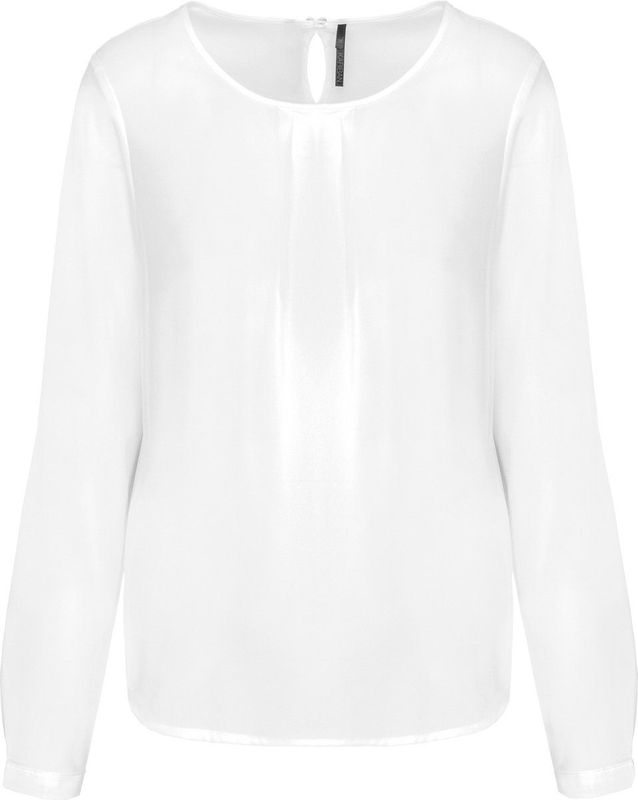 Kariban - K5003 - Damesblouse - Off White - Lange Mouwen