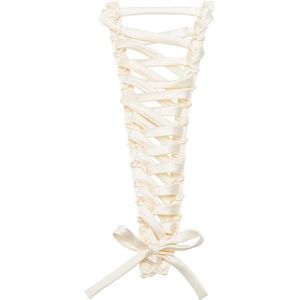 47.5cm Trouwjurk Rits Vervanging Beige Lussen Verstelbare Fit Satijn Corset Terug Kit Lace-up voor Formele Jurk Prom Jurk