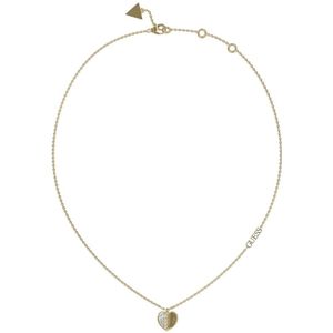 GUESS - Lovely Guess Necklace - Halsketting - Goudkleurig - Verstelbaar 40,6 cm - 45,6 cm