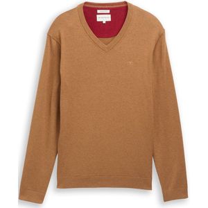 Tom Tailor - Regular Fit - Gebreide Pullover - Mêlee - Zuiver Katoen