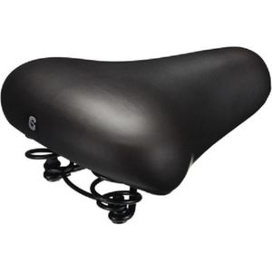 Selle Comfort City Budget Fietszadel Met Strop Foam Zwart