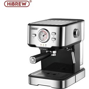HiBrew® Koffie machine - Barista koffiemachine - Koffiezetapparaat - Koffiebonen - Cappuccino - Latte - Automatische - Expresso - Cappuccino - Hot Water - Stoom - Temperatuur Display H5