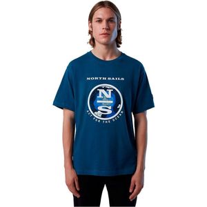North Sails Graphic 692908 T-shirt Met Korte Mouwen Blauw XL Man