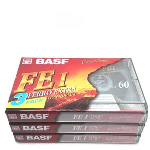 BASF FE-I 60 Ferro extra position normal Cassettebandjes 3 Pack - Uiterst geschikt voor alle opnamedoeleinden / Sealed Blanco Cassettebandje / Cassettedeck / Walkman.
