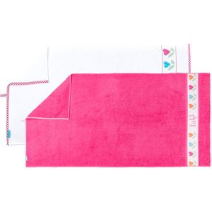 Lief! Girl Uni - Handdoek - 50x90 cm - Set van 2 - Roze