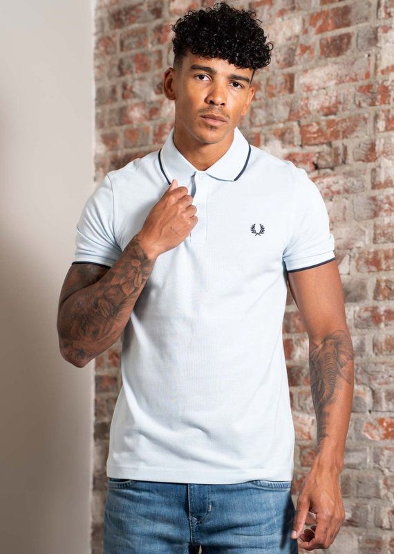 Fred Perry - M3600 - Polo - Wit - Katoen, Korte Mouwen, Gerecyclede Garens