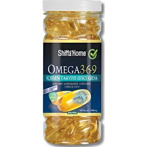 Shiffa Home Omega 3-6-9 Softgel – EPA+DHA Visolie & Plantaardige Oliën – Dagelijkse Ondersteuning – 200 Softgels