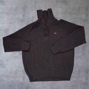 Balr XI Knitted Half Zip Trui Volcanic Grey