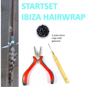 IBIZA Hairwraps - Startset - Alles in 1 - Leer Bruin Hairwrap - 1