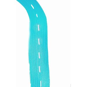 BamBella® Knoopsgat Elastiek - blauw - 1 Meter - gaten band knoopsgaten - 15mm breed