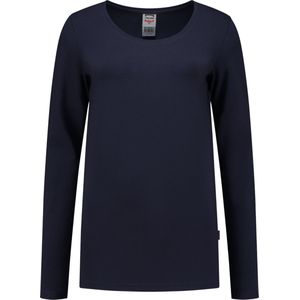 Tricorp 101010 T-Shirt Lange Mouw Dames - Marineblauw