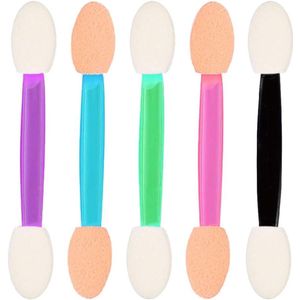 100 stuks Wegwerp Oogschaduwapplicators - Dubbelzijdige Oogschaduwborstels - Spons Make-upapplicator voor Eyeliner, Oogmake-up en Nagelkunsten