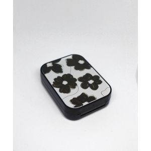 Flower lenzendoosje | Lenzenhouder | Wit | 2 lenzenbakjes