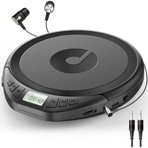 Draagbare CD-speler met Hoofdtelefoon en Anti-Skip Bescherming