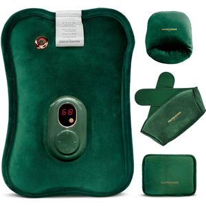 Vulpes Goods - Elektrische Kruik - Zacht Flanel - Oplaadbare Warmwaterkruik - Incl. Handwarmer en Voetenwarmer