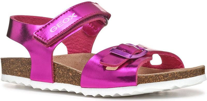 GEOX - Adriel - Sandalen - Fuchsia - Synthetisch materiaal - Platte hak