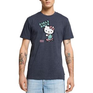 Hello Kitty Op Een Skateboard Met Girls Rules Premium T Shirt Heren