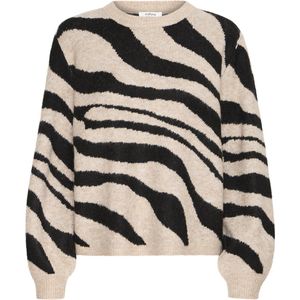 b.young BXMINYA ANIMAL Trui - Black Mix