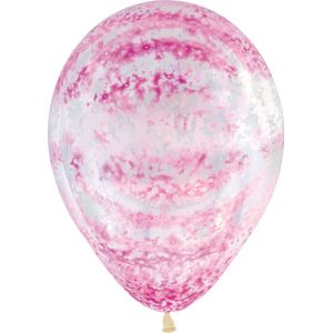 Bedrukte Ballonnen Swirl Roze 30 cm 25 stuks SEMPERTEX