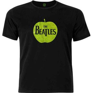 The Beatles - Apple Logo Heren T-shirt - S - Zwart