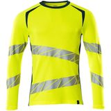 Mascot T-Shirt, Langarm Accelerate Safe 19081-771 Hi-vis Gelb/Dunkelpetroleum-XXL