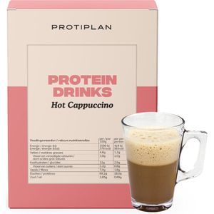 Protiplan | Warme Cappuccino Drank | 3 stuks | 3 x 7 x 26 gram | Koolhydraatarm eten doe je zó! | Snel afvallen zonder hongergevoel!