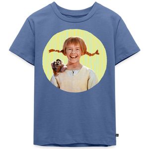 Pippi Langkous Portret Pippi Met Meneer Nilsson Premium T Shirt Kinderen