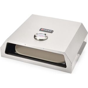Pizzaoven met pizzasteen - roestvrij staal - pizza bakoven met pizza lifter - pizza box