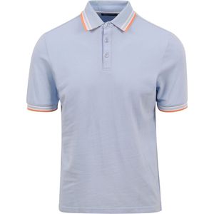 Suitable - Kick Polo Lichtblauw - Modern-fit - Heren Poloshirt Maat M