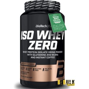 Protein Poeder - Iso Whey Zero 908g BiotechUSA - Caffe Latte