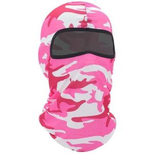 Skimasker - Bivakmuts - Heren & Dames - Wintersport muts - Roze camouflage