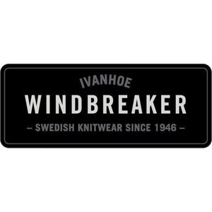 Ivanhoe vest Hadar Full Zip Windbreaker Navy - fijne merinowol - Blauw
